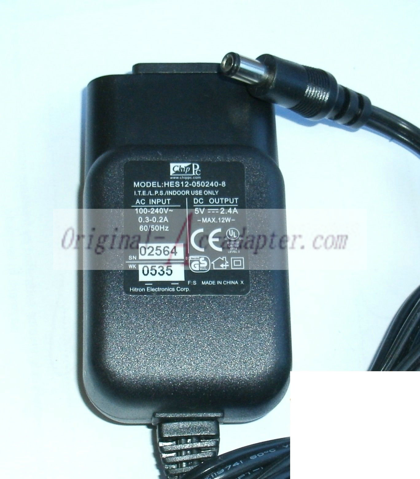 *Brand NEW*5V 2.4A AC Adapter CHIP PC HES12-050240-8 POWER SUPPLY